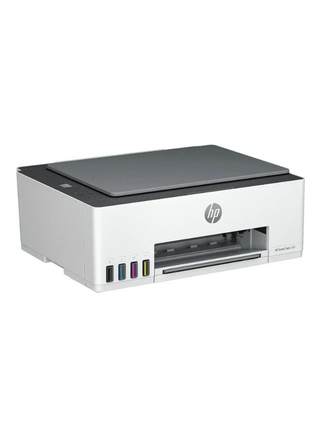 HP Smart Tank 580 Wireless All In One Printer, Print, Scan, Copy, Print up to 18000 black or 6000 color pages -[1F3Y2A] White - Image 2