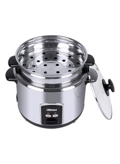 Nobel Rice Cooker Stainless Steel Tempered Glass Lid With Thermal Fuse Automatic Cooking And Warming System  1000 W 2.8 L 1000 W NRC280S Stainless Steel  - Image 5