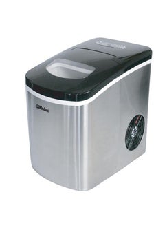 Nobel Ice Cube Maker, 1.7L Water Tank, 10-12 kg/24 Hrs Capacity, Quick 9 Bullet Ice Cubes in 6-9 Minutes, LED Indicators, Full Ice Bin & Low Water Alarms, Black Plastic Cover, Premium Stainless Steel 1.7 L 150 W NIM18S Silver  - Image 3