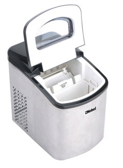 Nobel Ice Cube Maker, 1.7L Water Tank, 10-12 kg/24 Hrs Capacity, Quick 9 Bullet Ice Cubes in 6-9 Minutes, LED Indicators, Full Ice Bin & Low Water Alarms, Black Plastic Cover, Premium Stainless Steel 1.7 L 150 W NIM18S Silver  - Image 2