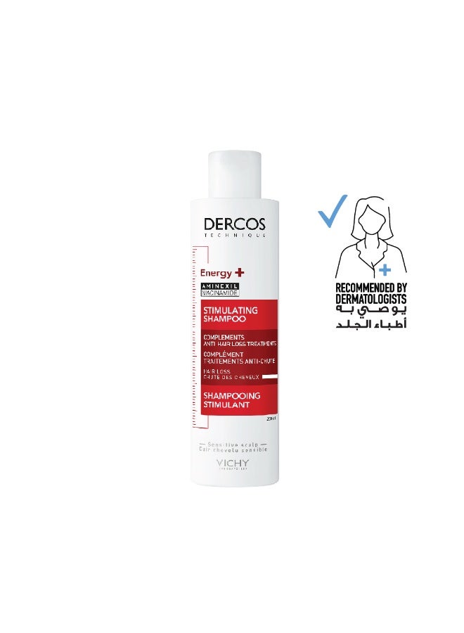فيشي Dercos Energy + شامبو محفز ومضاد لتساقط الشعر مع أمينيكسيل 200 مل 200ملليلتر - Image 1