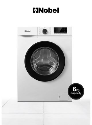 6 Kgs Front Fully Load Automatic Washer, Knob And Button Control, LED Display, 15 Nos. of Programs, Universal Motor, Stainless Steel Drum Type, Child lock, Over flow Safety, 60 x 46.5 x 84 cm 6 kg NWM760RH White - pnsku/N53385775A/45/_/1715247486/2b32a03a-1777-4abf-b966-270fcf2222e4
