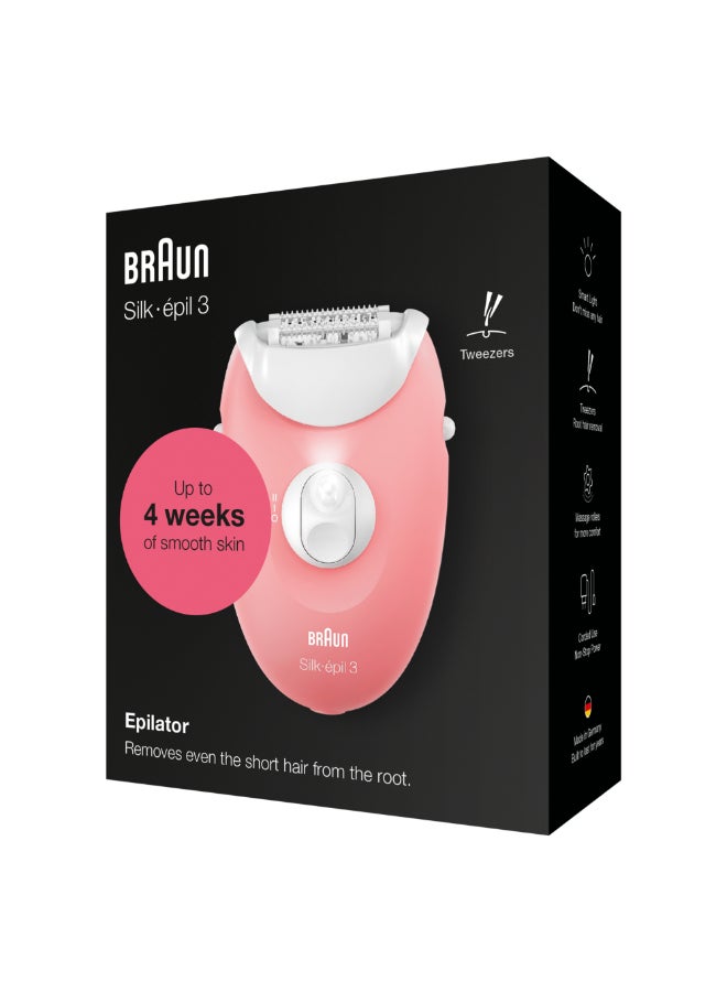 BRAUN - Silk Epil Se 3176 Soft Perfection, Basic Hair Removal Epilator With Massaging Rollers Head - Image 1