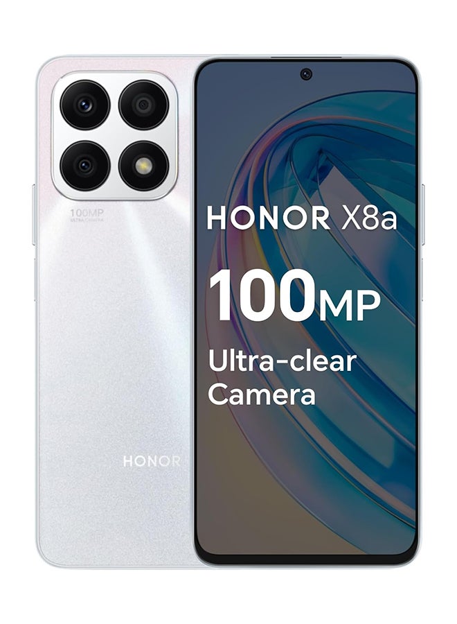 Honor - X8a Dual SIM Titanium Silver 8GB RAM 128GB 4G LTE - Middle East Version - Image 1