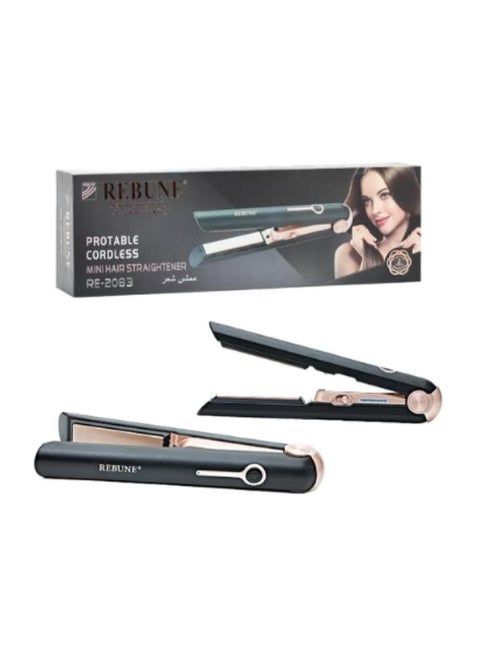 Ribbon Hair Straightener USB Charging Black/Gold