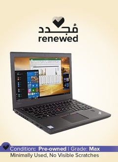 Renewed - ThinkPad X270 Business Laptop With 12.5 inch Display,Intel Core i3-6th Generation CPU/8GB DDR4 RAM/180GB SSD/Windows 10 Pro English Black English Black