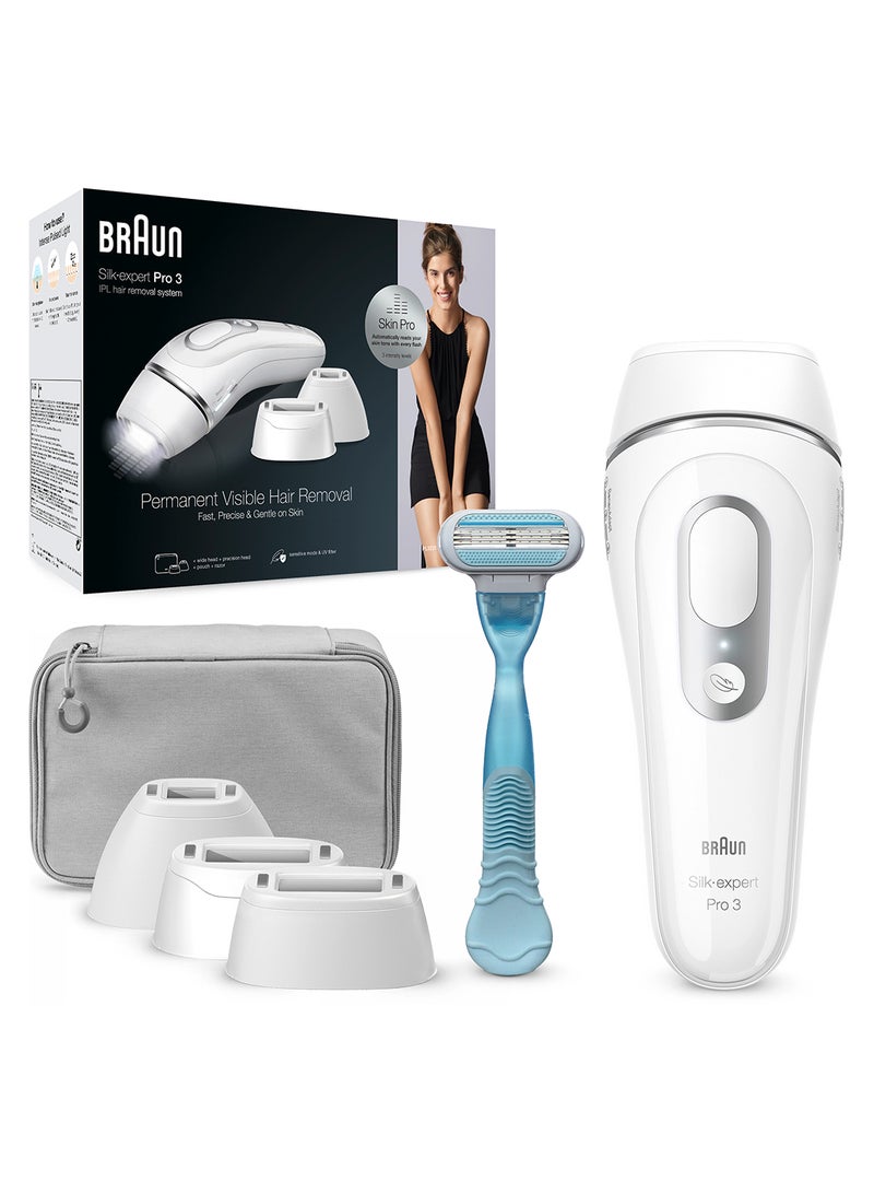 Braun Silk·expert Pro 3 – PL3221 Women’s IPL, At-Home Permanent Visible Hair Removal 28 x 9.5 x 19.5cm - Image 1