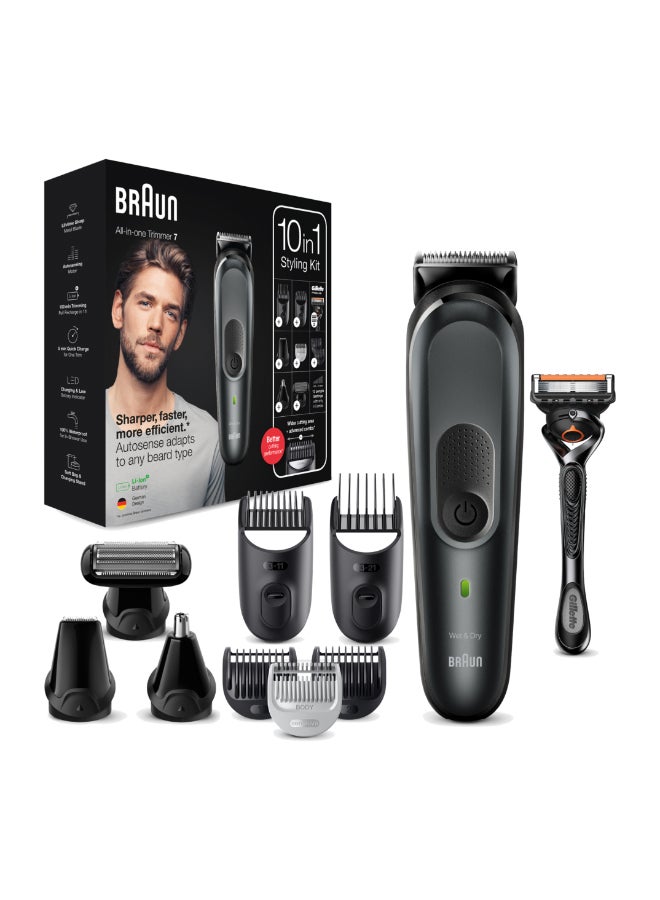 BRAUN - 10-In-1 Beard Trimmer For Men, 8 Attachments All-In-One 7 Trimmer Mgk7331 - Image 1