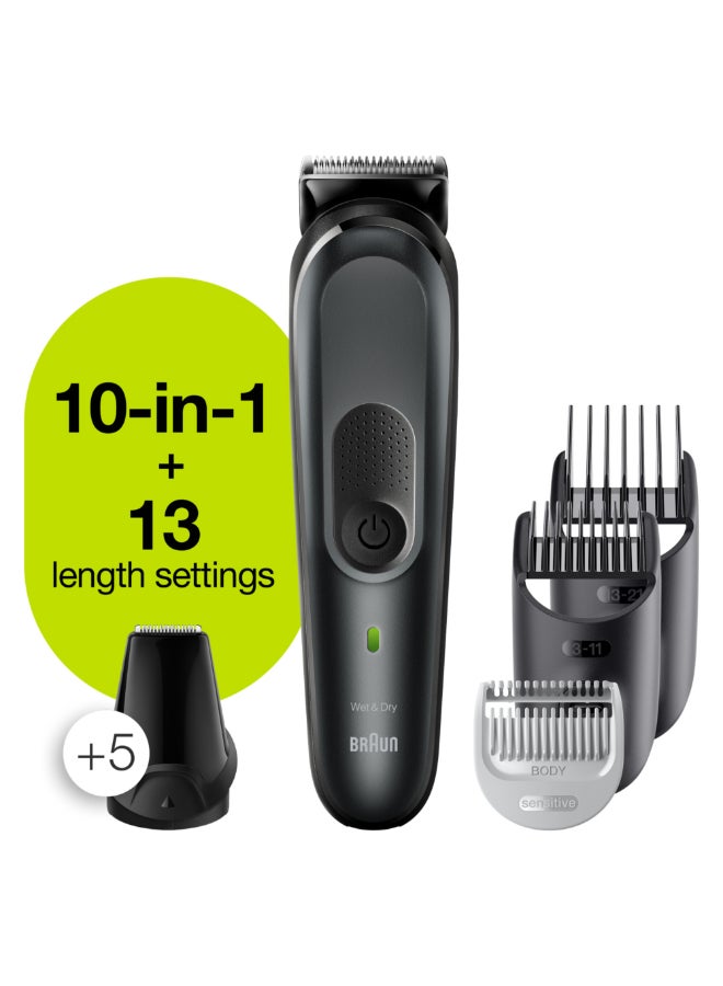 BRAUN - 10-In-1 Beard Trimmer For Men, 8 Attachments All-In-One 7 Trimmer Mgk7331 - Image 1