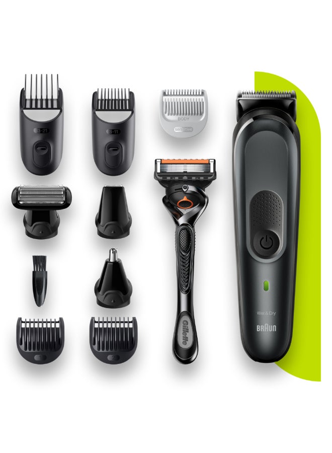 BRAUN - 10-In-1 Beard Trimmer For Men, 8 Attachments All-In-One 7 Trimmer Mgk7331 - Image 1