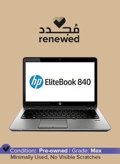 Renewed - 840 G3 Laptop With 14-Inch HD Display,Core i5 Processor/6th Gen/8GB RAM/256GB SSD/Intel HD Graphics English Black