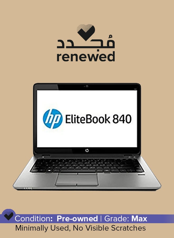 HP - Renewed - 840 G3 Laptop With 14-Inch HD Display,Core i5 Processor/6th Gen/8GB RAM/256GB SSD/Intel HD Graphics English Black - Image 1