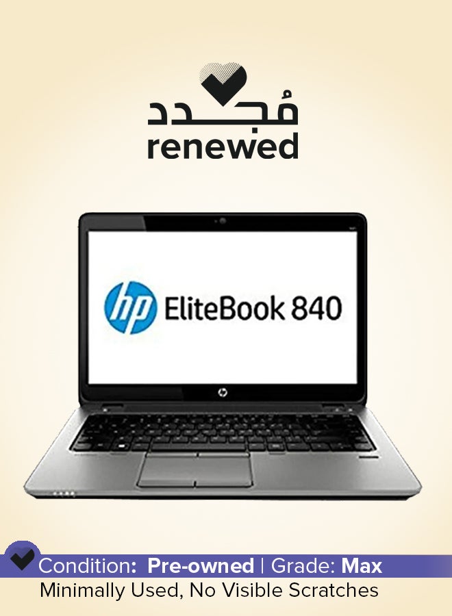 HP Renewed - 840 G3 Laptop With 14-Inch HD Display,Core i5 Processor/6th Gen/8GB RAM/256GB SSD/Intel HD Graphics English Black  - Image 1