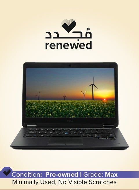 Renewed - Latitude E7470 Laptop With 14-Inch HD Display,Core i7 Processor/6th Gen/8GB RAM/256GB SSD/Intel HD Graphics English Black