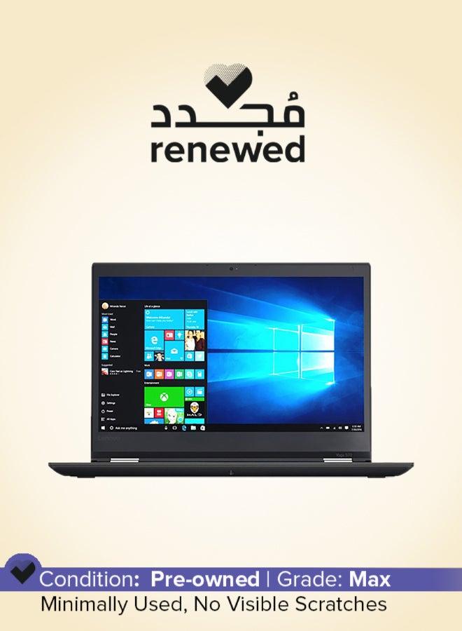 لينوفو تم تجديده - كمبيوتر محمول Yoga 370 مزود بشاشة لمس مقاس 13.3 بوصة تعمل باللمس وشاشة قابلة للدوران 360 درجة، ومعالج Core i7/الجيل السابع/ذاكرة وصول عشوائي سعتها 8 جيجابايت/محرك أقراص SSD سعة 256 جيجابايت/بطاقة رسومات Intel HD - Image 1