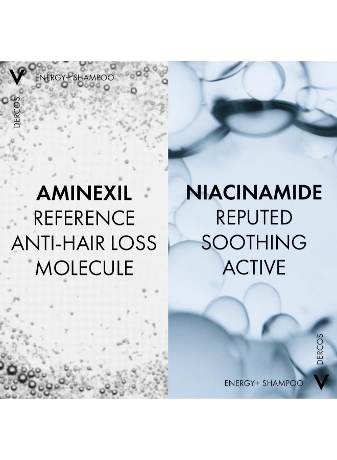 VICHY Dercos Energy Plus Stimulating And Anti Hair Loss Shampoo With Aminexil 400grams - Image 2