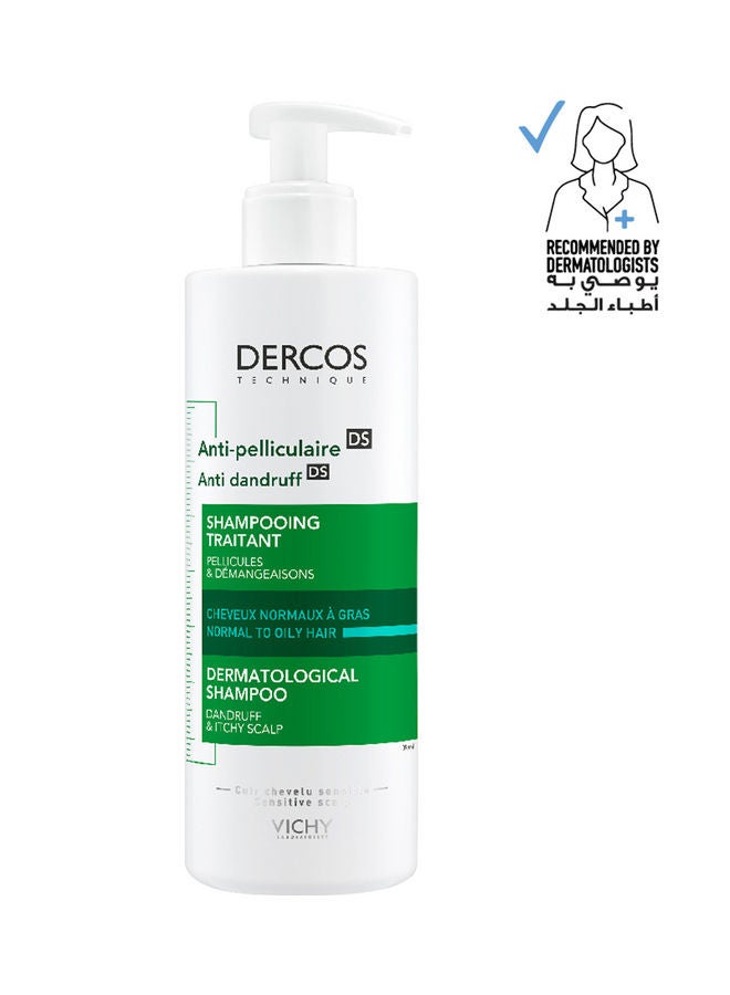 VICHY - Dercos Anti Dandruff Shampoo For Normal To Oily Hair 390ml - Image 1