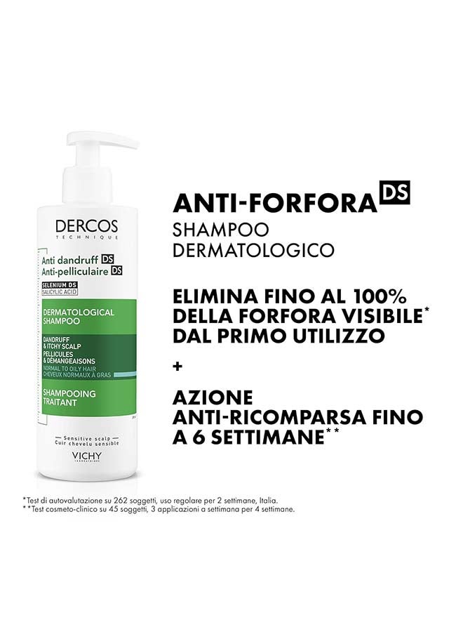 VICHY Dercos Anti-Dandruff Advanced Action Shampoo Normal To Oily Hair 390ml - Image 2