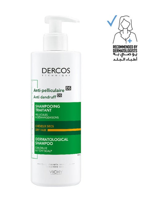 Dercos Anti Dandruff Shampoo For Dry Hair 390ml