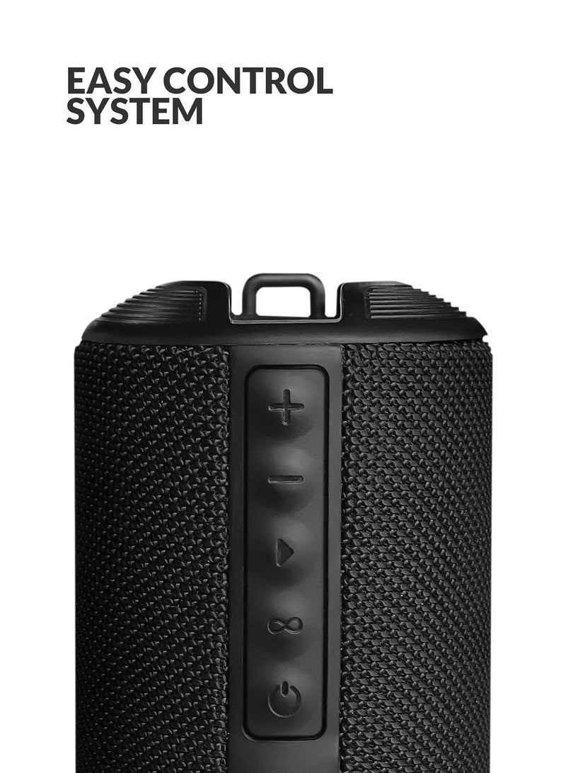 إيفولي مكبر صوت بلوتوث لاسلكي مقاوم للماء للاستخدام الداخلي والخارجي مع ميكروفون مدمج بقوة 10 وات - Image 4