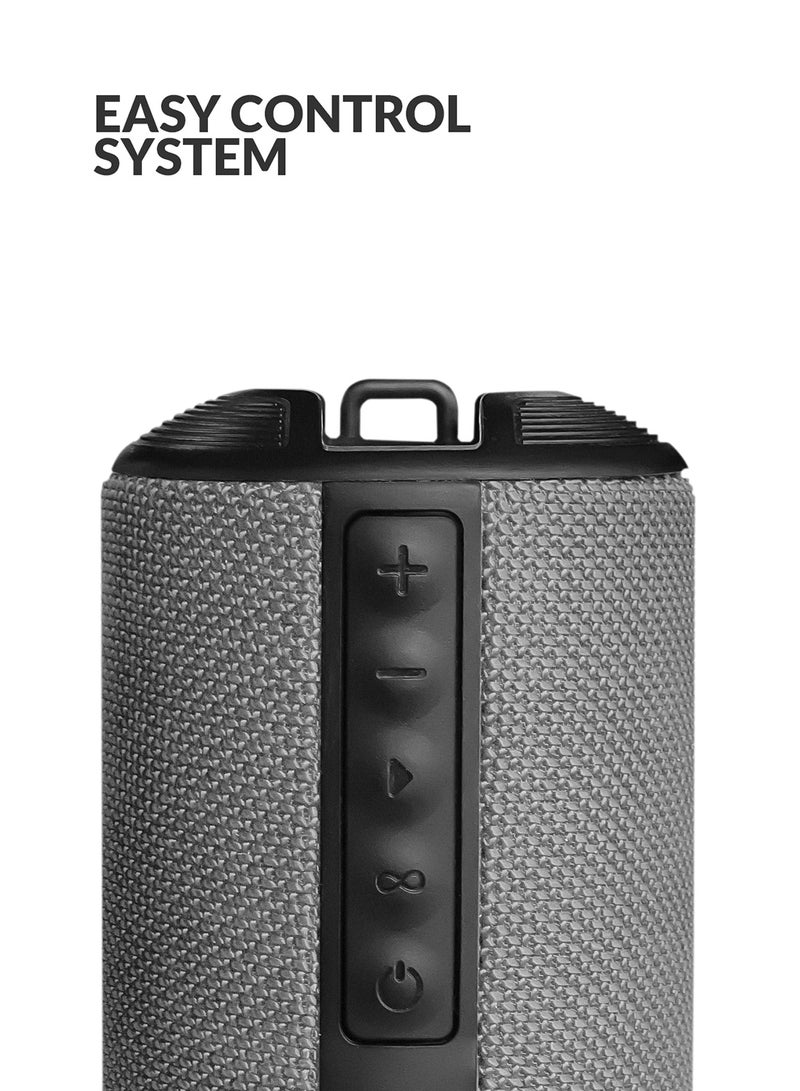 إيفولي مكبر صوت بلوتوث لاسلكي مقاوم للماء للاستخدام الداخلي والخارجي مع ميكروفون مدمج بقوة 10 وات - Image 4