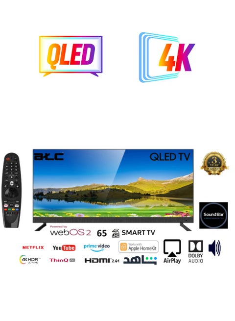 65-Inch Smart 4K TV WebOS System Magic Remote With Dolby Audio And Native 120HZ Refresh Rate E-LD-65UWBQ S Black