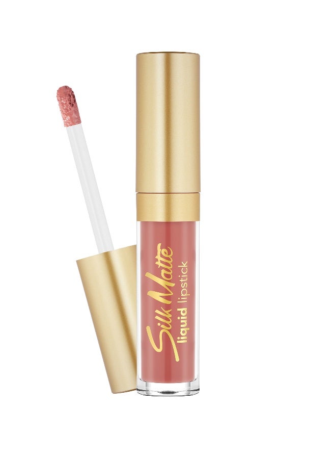 flormar Silk Matte Liquid Lipstick – 055 Kiss Me – High-Pigment Ultra Matte Finish, Long-Wear Comfort, Nourishing Oils, Velvety Smooth Look Ki** Me - Image 1