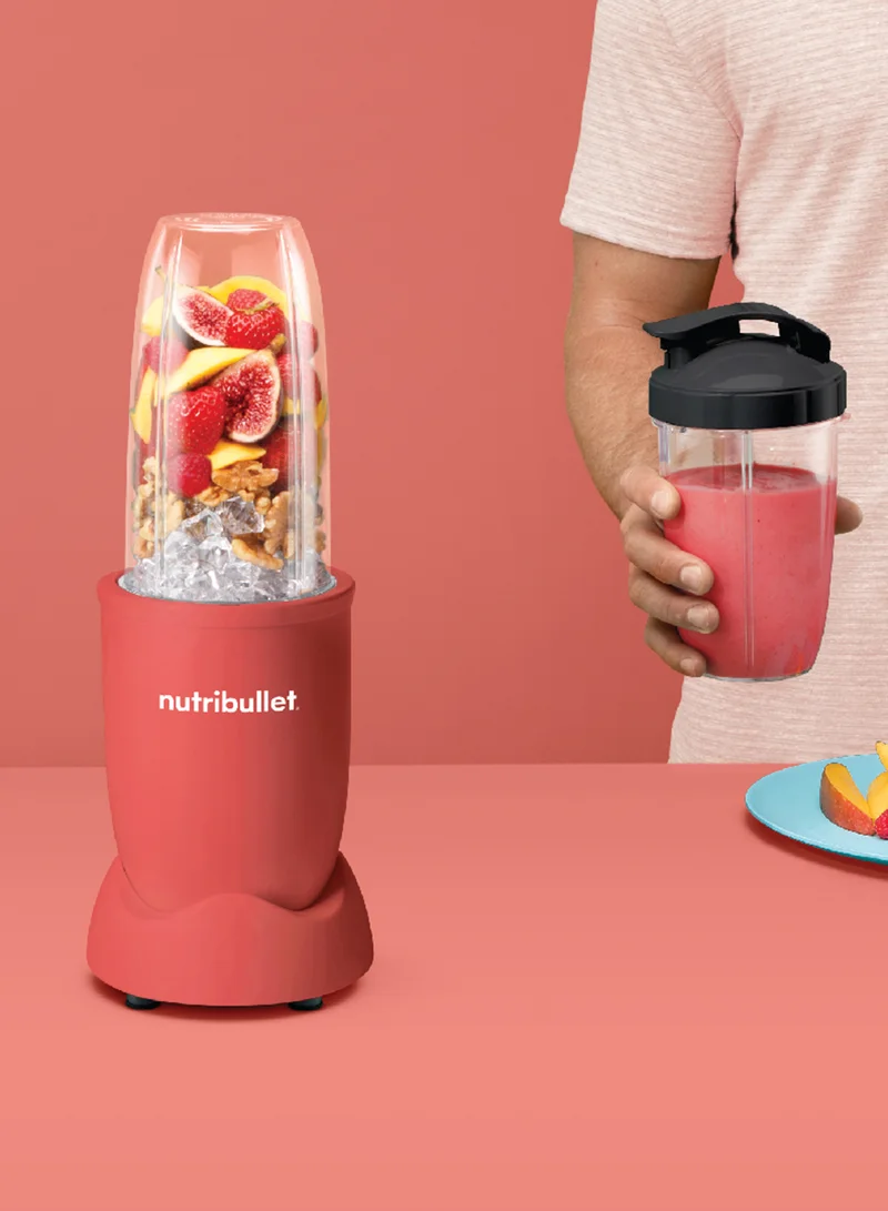 nutribullet 9 Piece Accessories, Multi-Function High Speed Blender, Mixer System with Nutrient Extractor, Smoothie Maker 700 ml 900 W NB9-1212ABG All Burgundy