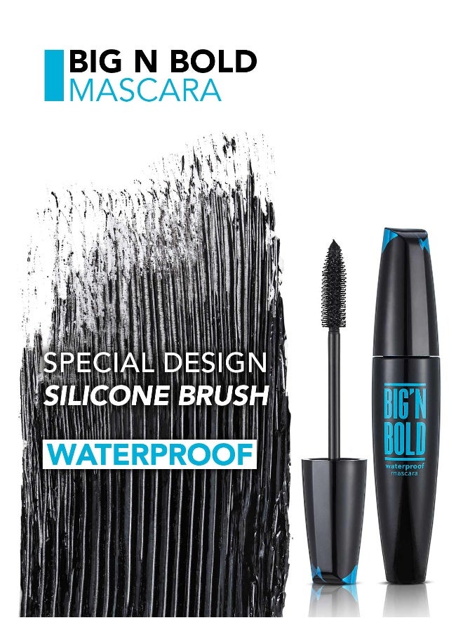 flormar Big n Bold – Waterproof Mascara – Waterproof, Smudge-Resistant, Clump-Free, Volume Waterproof Black - Image 5