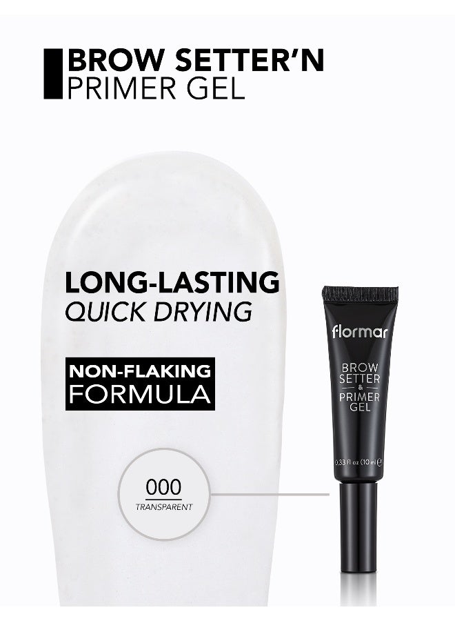 flormar Brow Setter Primer Gel – Smudge-Resistant, Long-Wear, Brush Design Clear - Image 4