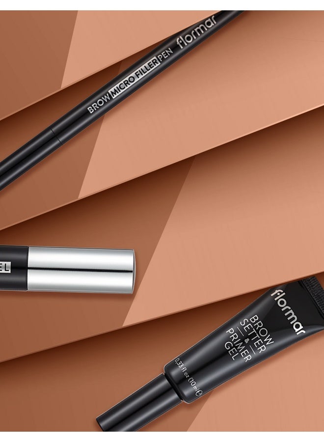 flormar Brow Setter Primer Gel – Smudge-Resistant, Long-Wear, Brush Design Clear - Image 5