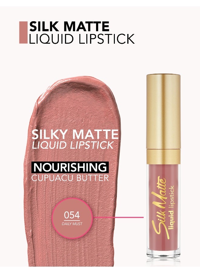 flormar Silk Matte Liquid Lipstick – 054 Daily Must – High-Pigment Ultra Matte Finish, Long-Wear Comfort, Nourishing Oils, Velvety Smooth Look Daily Must - Image 4