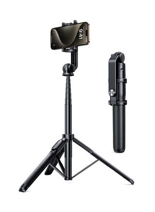 Selfie Stick Tripod, 60 inch/152cm Extendable Phone Tripod Alloy Camera Stand With Bluetooth Remote Shutter, All in One Tripod For iPhone 16/15 series, Samsung Galaxy S24 S23, Xiaomi, Cameras Black - pnsku/N53388274A/45/_/1745510504/b72e7d32-cd59-4cf9-9d10-6835de11ac1a