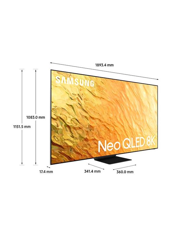 Samsung Renewed - 75 Inch Neo QLED 8K Smart TV (2022) QA75QN800BUXZN Stainless Steel - Image 2