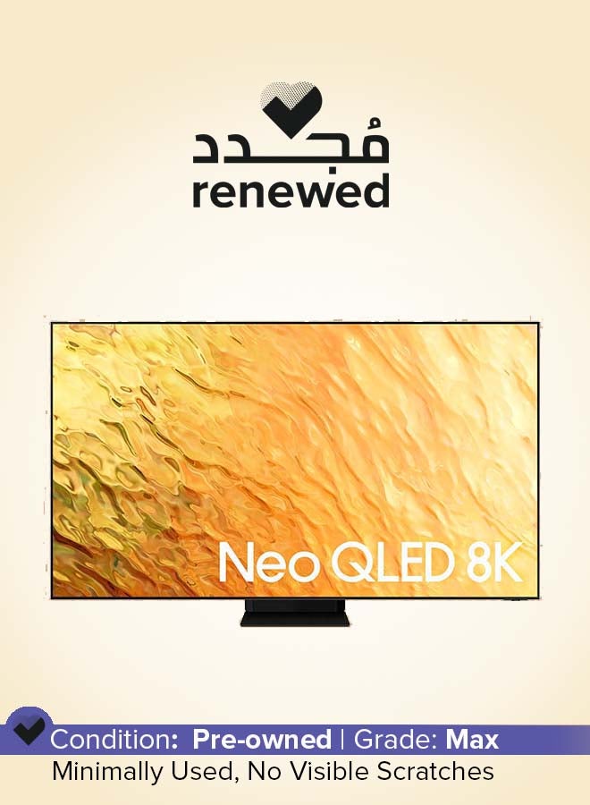 سامسونج Renewed - 75 Inch Neo QLED 8K Smart TV (2022) QA75QN800BUXZN Stainless Steel - Image 1