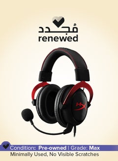 HYPERX Renewed - Cloud II Over-Ear Gaming Headset Black/Red  - Image 1