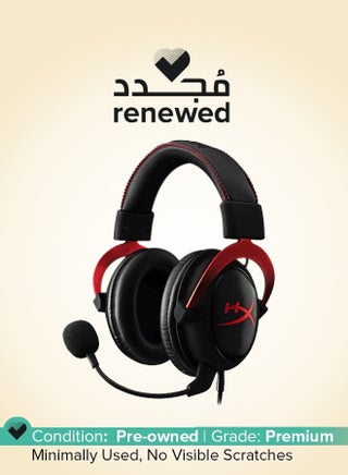 HYPERX Renewed Cloud II Over-Ear Gaming Headset Black/Red Best