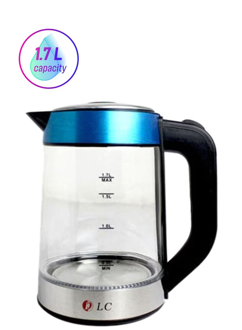 دي إل سي  غلاية كهربائية 1.7 L 1850 W DLC-HT1188S شفاف/ أسود - Image 1