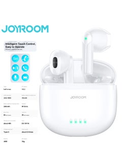 JOYROOM Dual Mic ENC True Wireless Bluetooth Earphone White  - Image 1