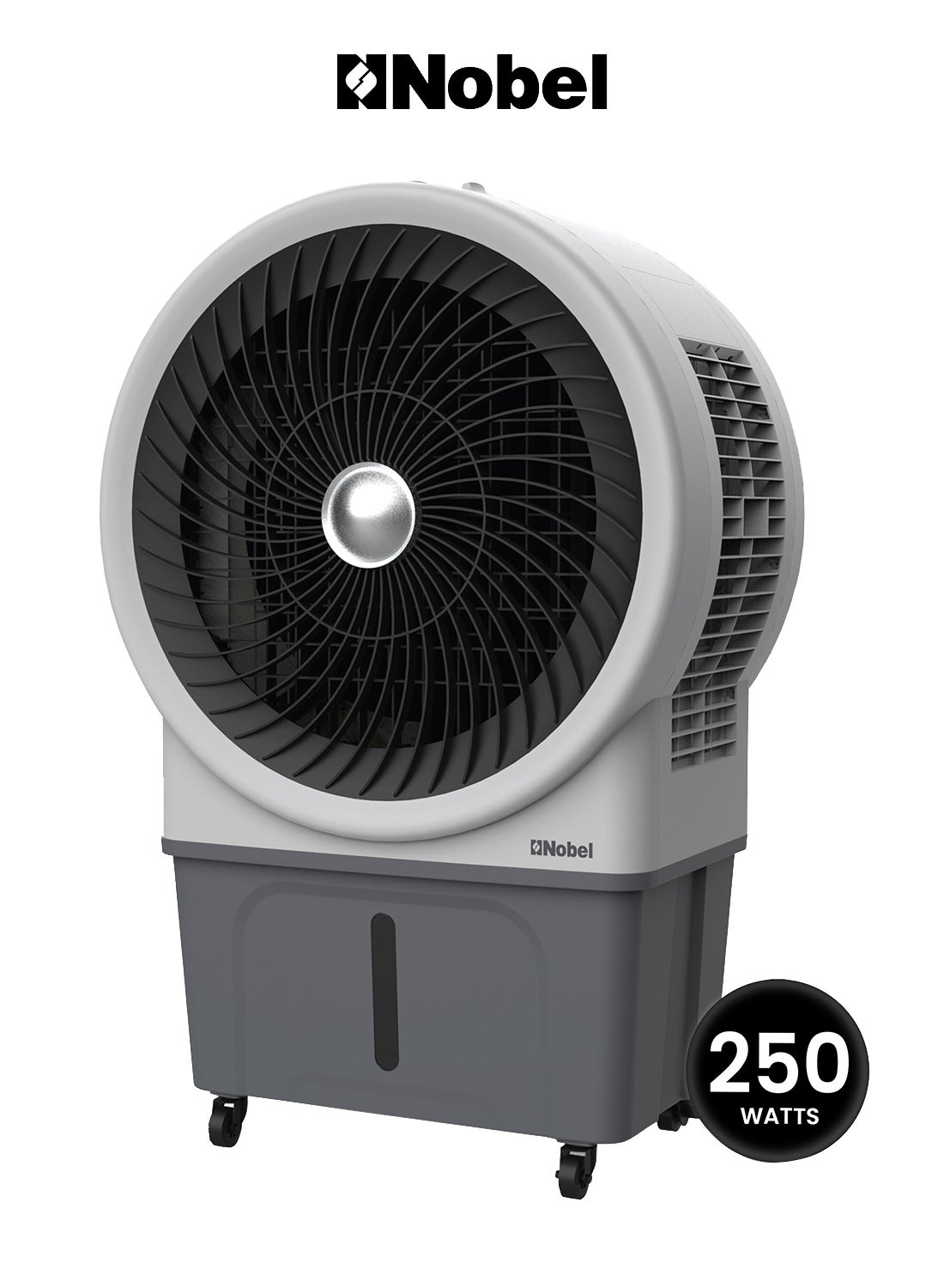 Air Cooler 60 Liters Capacity, 3 Wind Speeds, Horizontal & Vertical Oscillation, Pump Protection, Automatic Refilling, Powerful Cooling 60 L NAC1111 Grey 