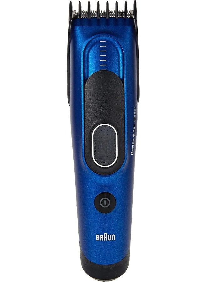 BRAUN - HC 5050 Rechargeable Hair Clipper Fully Washable Blue - Image 1