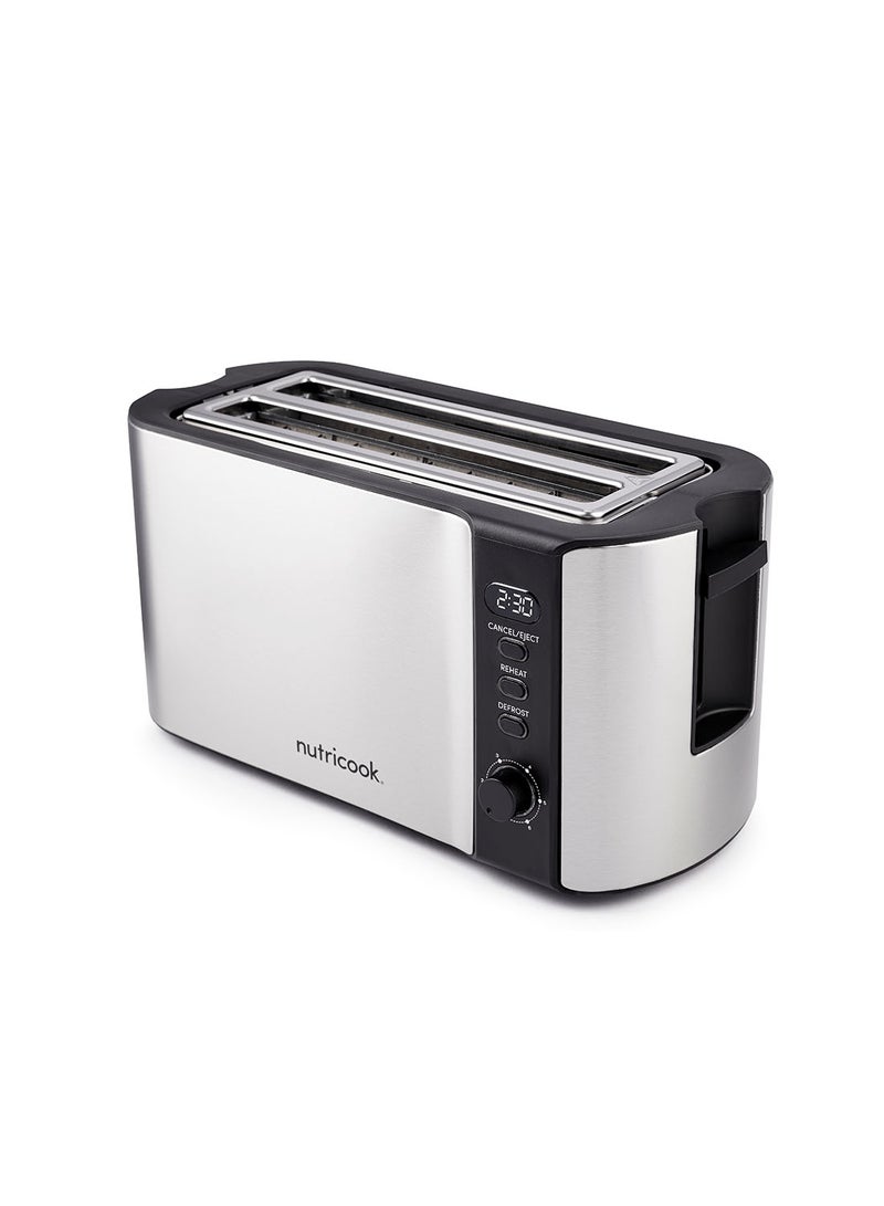 nutricook 4-Slice Digital Toaster 1500 W NC-T104S Black  - Image 1