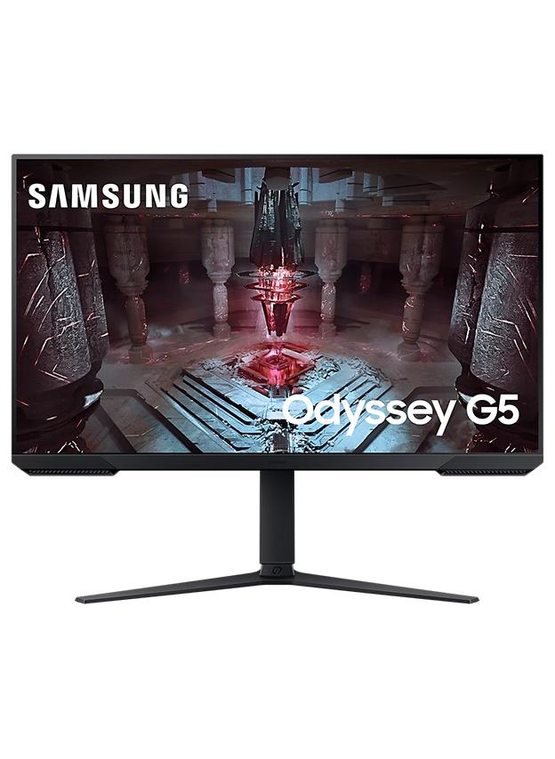 Samsung 32 Inch Odyssey G5 Flat QHD Gaming Monitor 1MS 165Hz, HDR 10, AMD Freesync Premium, Height adjustable, LS32CG510 Black - Image 1