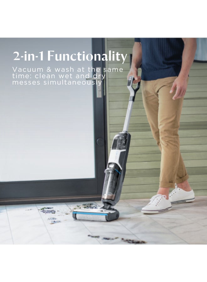 Bissell Crosswave Hf3 3598E Cordless Wet & Dry Vacuum Cleaner For Hard Floor & Multi-Surfaces, Powerful Suction For Messes, Hair & Stains | 2-Year Warranty 220 W 3598E Silver - Image 2