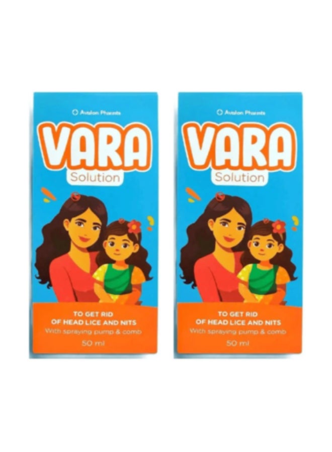 أفالون فارما مجموعة محلول فارا للقضاء على القمل مزود ببخاخ من عبوتان 50 مل 50ملليلتر - Image 1