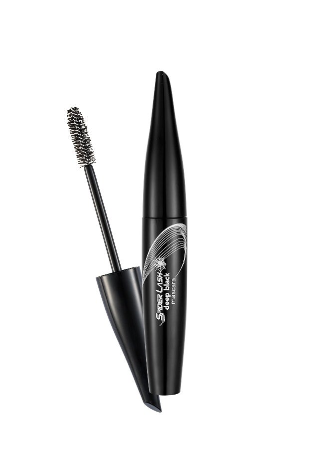 flormar Spider Lash Deep Black Mascara – Intense Black Volume & Length, Clump-Free Definition, Smudge-Resistant All-Day Wear Deep black - Image 1