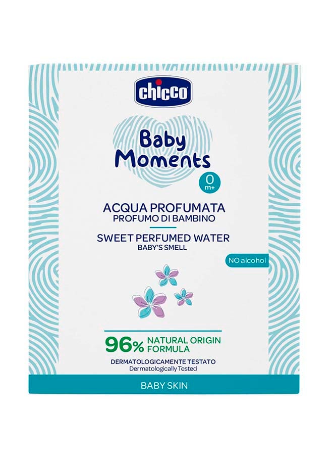 Chicco - Baby Moments Sweet Perfumed Water Baby's Smell For Baby Skin, 0 Months+, 100 ML - Image 1
