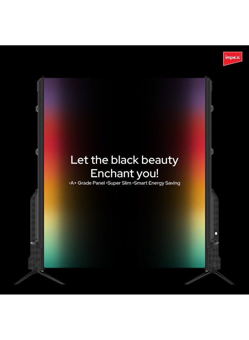 Impex - 70 Inch 4K Ultra HD Smart Android LED TV-Frame Less Design,Mirror Cast And E-Share, HDMI\USB\ Wi-Fi Input, Netflix, YouTube, Disney+, Apple TV+, Starz Play Arabia Gloria 70 UHD Smart Black - Image 1