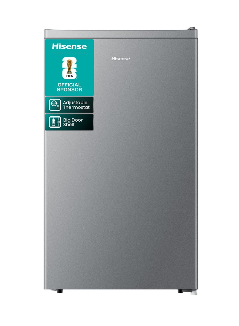 Hisense Gross 122L/Net 93L Single Door Refrigerator Fridge RR122D4ASU, Adjustable Thermostat, Big Door Shelf, Separate Chiller, Reversible Door, Low Noise, Child Lock RR122D4ASU Silver - Image 4