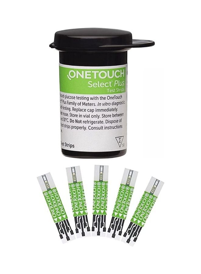 One Touch 50-Piece Select Plus Blood Glucose Testing Stripes  - Image 2